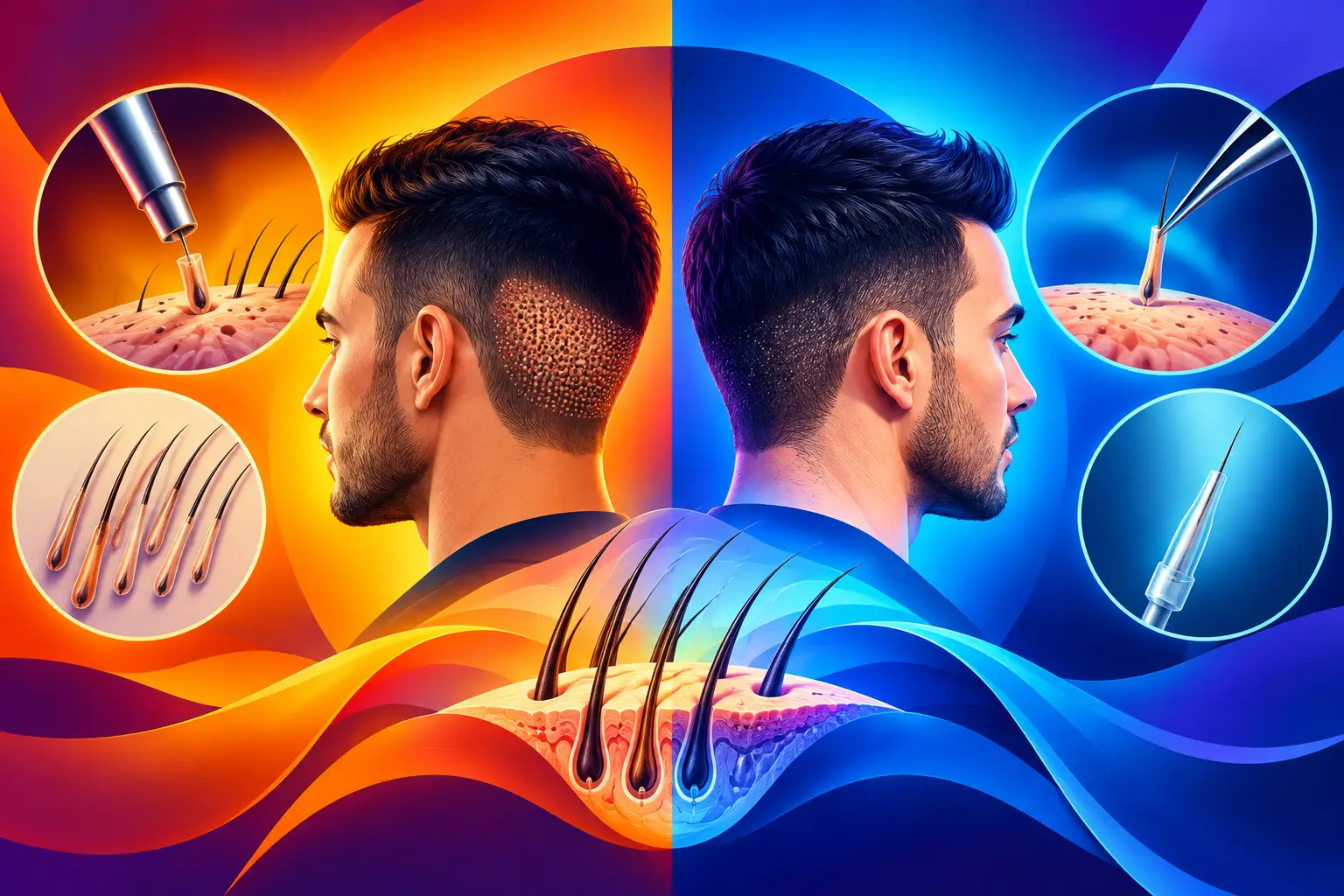 FUE versus DHI Transplantation Compared Clearly